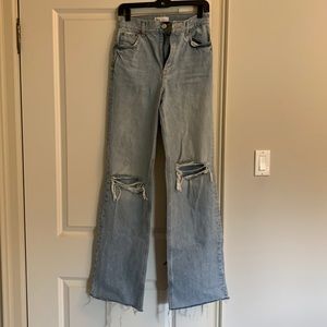 Zara high rise Flare jeans